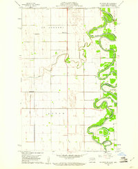 Big Woods NW 1960 topographic map thumbnail