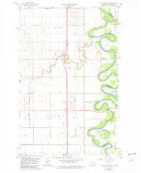 Big Woods NW 1960 topographic map thumbnail