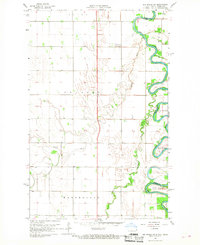 Big Woods SW 1966 topographic map thumbnail