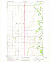 Big Woods SW 1966 topographic map thumbnail