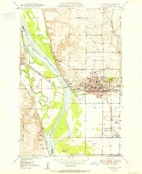 Bismarck 1950 topographic map thumbnail
