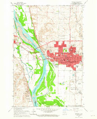 Bismarck 1962 topographic map thumbnail