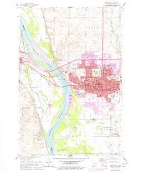 Bismarck 1962 topographic map thumbnail