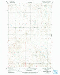 Blackwater Lake NW 1956 topographic map thumbnail