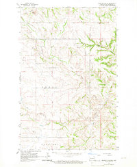 Blue Buttes SE 1965 topographic map thumbnail