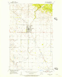 Bottineau 1955 topographic map thumbnail
