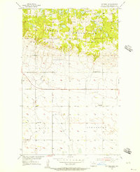 Bottineau SE 1955 topographic map preview