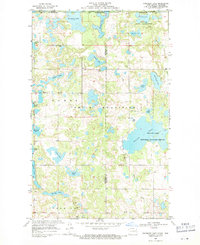 Boundary Lake 1968 topographic map thumbnail