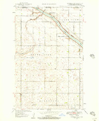 Bowbells NW 1947 topographic map thumbnail