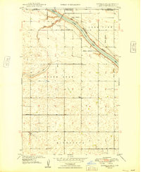 Bowbells NW 1949 topographic map thumbnail
