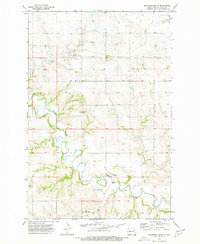 Bratburg Butte 1973 topographic map thumbnail