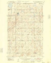 Bright Water Lake 1948 topographic map thumbnail