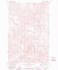Bull Butte 1974 topographic map thumbnail
