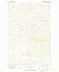 Burning Mine Butte 1972 topographic map thumbnail