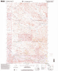 Burning Mine Butte 1997 topographic map thumbnail