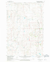 Cannon Ball SW 1968 topographic map thumbnail