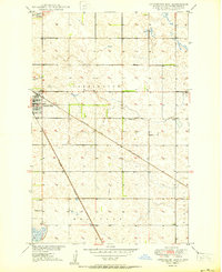 Carrington East 1950 topographic map thumbnail
