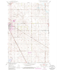 Carrington East 1950 topographic map thumbnail