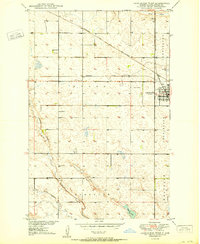 Carrington West 1950 topographic map thumbnail