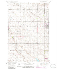 Carrington West 1950 topographic map thumbnail
