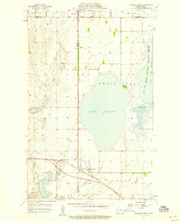Churchs Ferry 1957 topographic map thumbnail