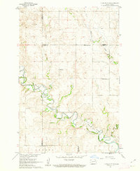 Clark Butte NE 1960 topographic map thumbnail