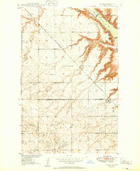 Coulee 1949 topographic map thumbnail
