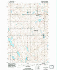 Courtenay NW 1990 topographic map thumbnail