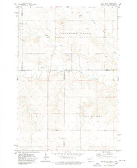 Cow Butte 1974 topographic map thumbnail