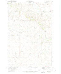 Crown Butte 1972 topographic map thumbnail