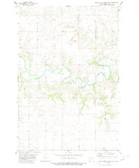 Crown Butte Creek SE 1980 topographic map thumbnail