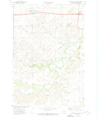 Crown Butte Lake 1972 topographic map thumbnail