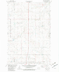 Daglum NW 1982 topographic map thumbnail