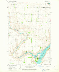 Dazey NE 1961 topographic map thumbnail