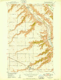 Des Lacs 1950 topographic map thumbnail