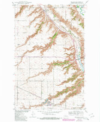 Des Lacs 1950 topographic map thumbnail