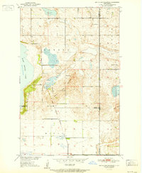 Devils Lake Mountain 1951 topographic map thumbnail