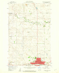 Dickinson North 1959 topographic map preview