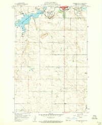 Dickinson South 1959 topographic map thumbnail