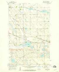 Drake NW 1958 topographic map thumbnail