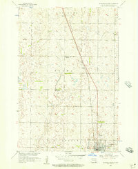 Ellendale North 1956 topographic map thumbnail