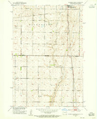 Ellendale South 1953 topographic map thumbnail