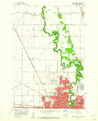 Fargo North 1959 topographic map thumbnail