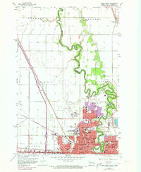 Fargo North 1959 topographic map thumbnail