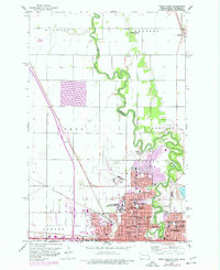 Fargo North 1959 topographic map thumbnail