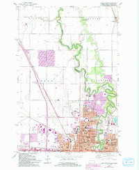Fargo North 1959 topographic map thumbnail