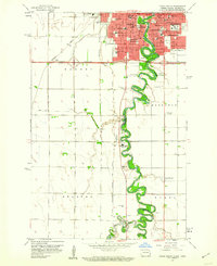 Fargo South 1959 topographic map thumbnail