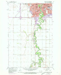 Fargo South 1959 topographic map thumbnail