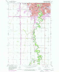 Fargo South 1959 topographic map thumbnail