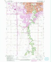 Fargo South 1959 topographic map thumbnail